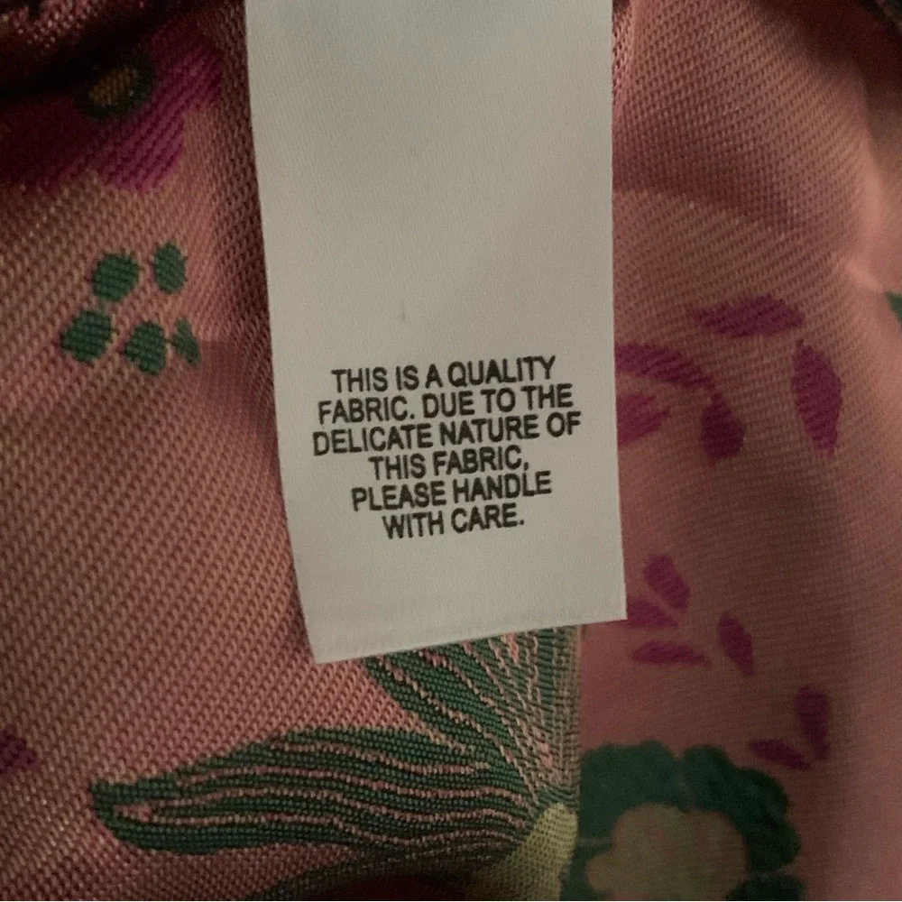 Lulu's Black Strapless Floral Midi Dress with Pink and Green Accents - Picture 8 of 8